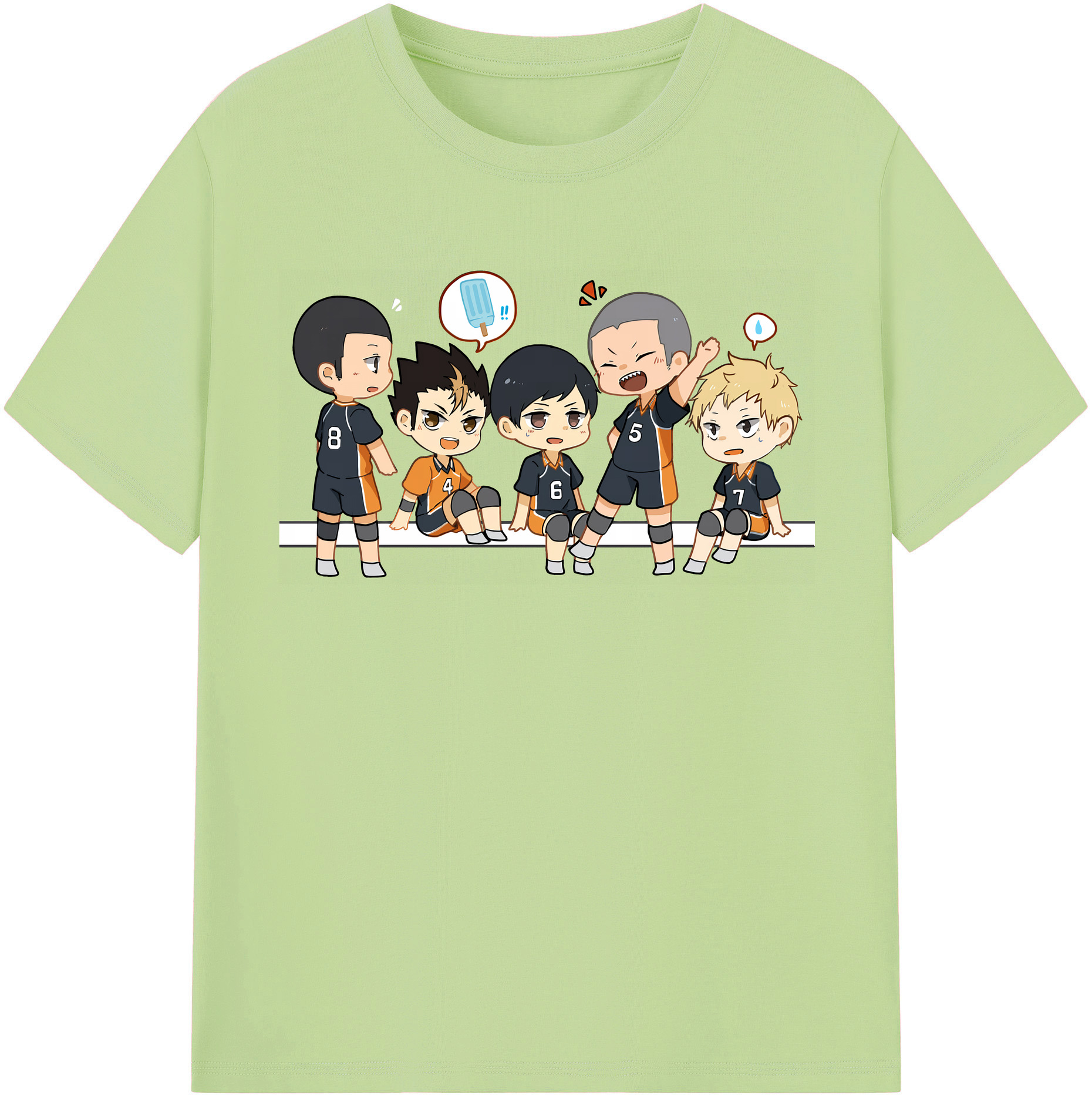 （画像用） ハイキュー!! Haikyu!! 綿100％半袖Tシャツ（フロントプリント）